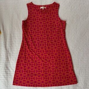 Jude Connolly Geometric Pink and Orange Sleeveless Dress